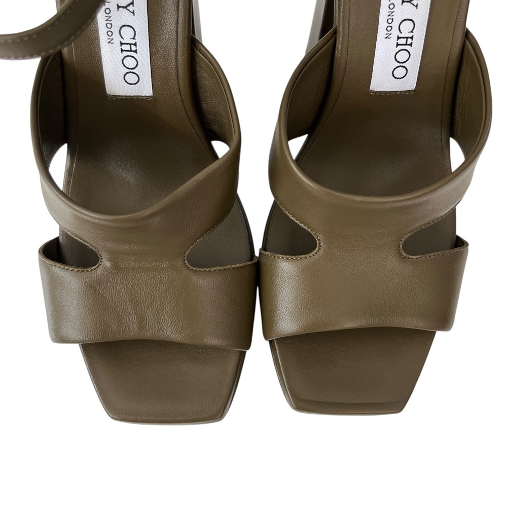 Jimmy Choo Ellison 140 Heel in Caper Green - Picture 11 of 11